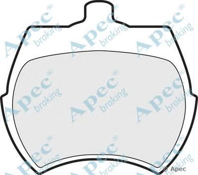 APEC BRAKING pad37 -  Комплект тормозных колодок, дисковый тормоз